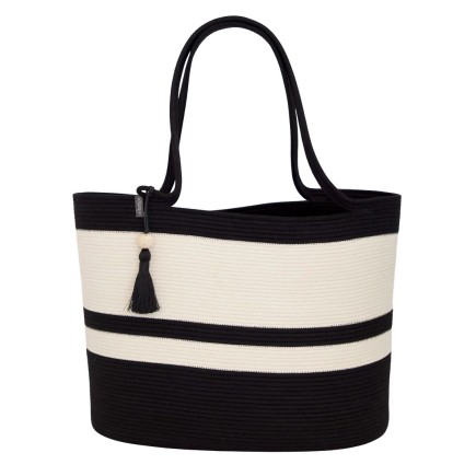 TORBA NA ZAKUPY Ivory & Black