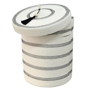 KOSZ Z POKRYWKĄ NA PRANIE STITCHED